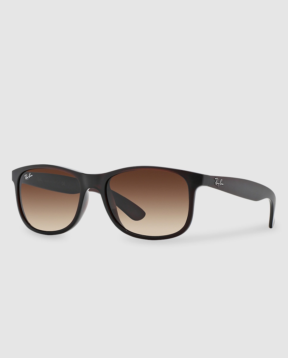 Солнцезащитные очки Andy RB4202 матового коричневого цвета Ray-Ban, коричневый ray ban highstreet rb 4324 710 83