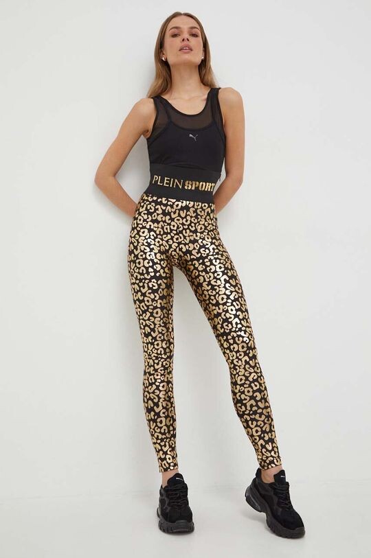 

Леггинсы PLEIN SPORT Plein Sport, золотой