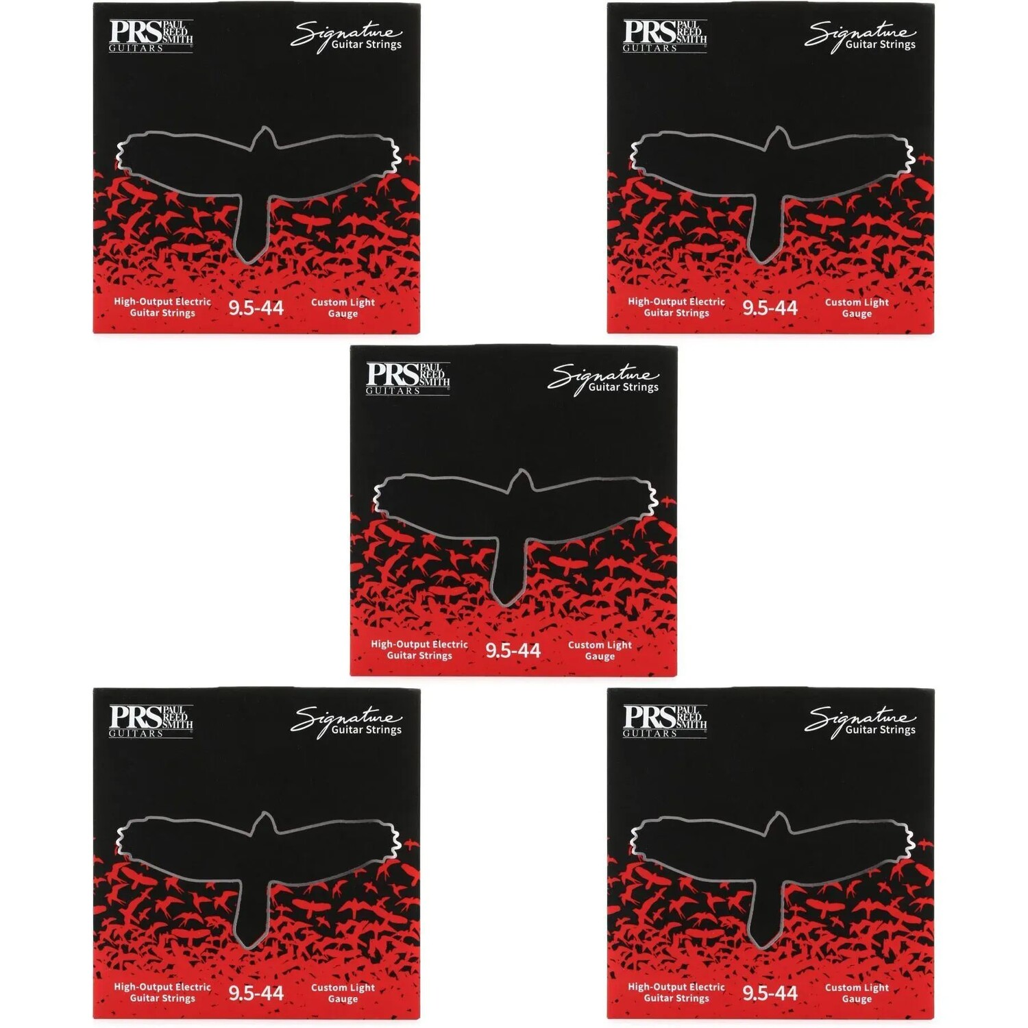 

Струны для электрогитары PRS Signature — .0095-.044 Custom Light, упаковка из 5 штук