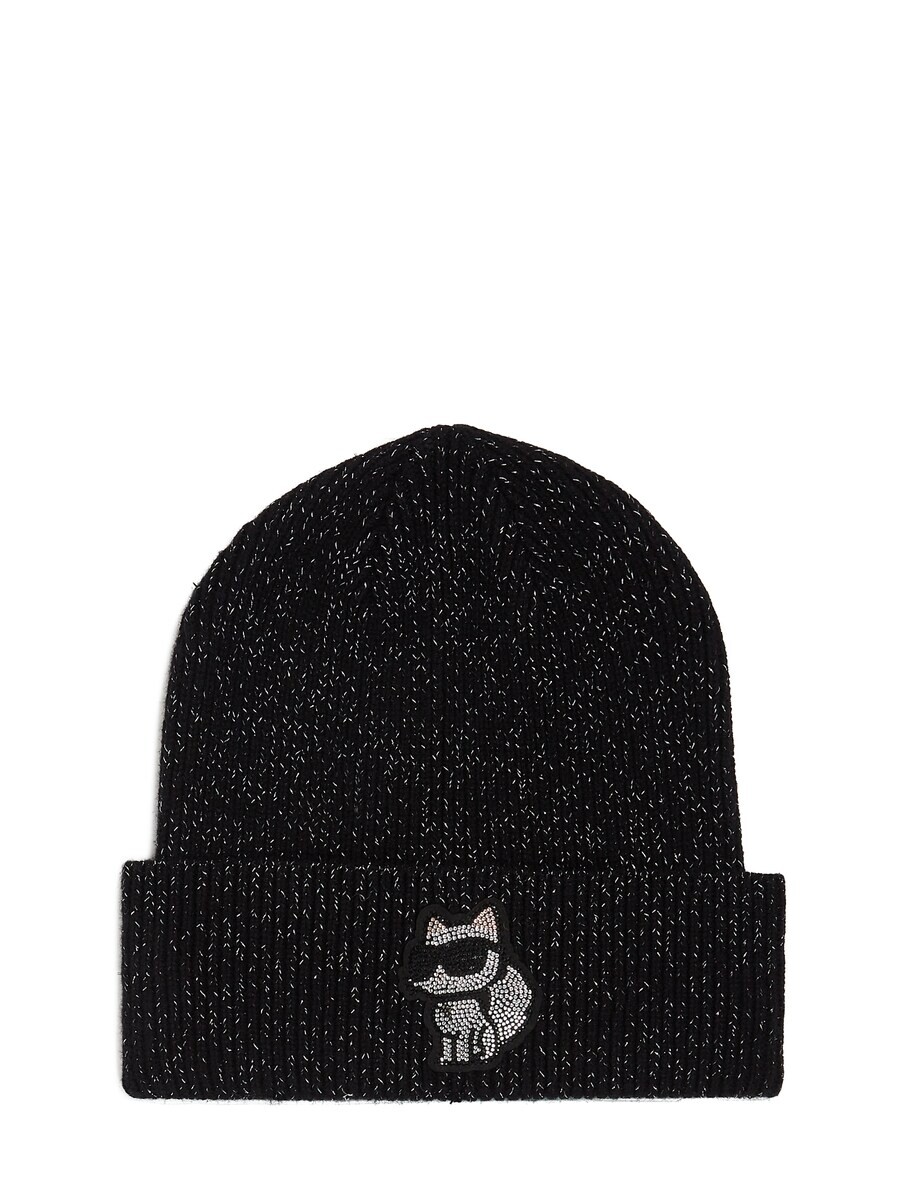 

Шапка Karl Lagerfeld Beanie Ikonik Choupette, черный