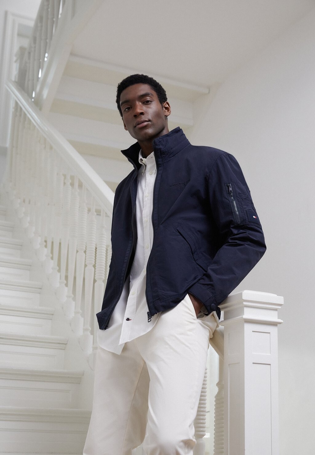 

Легкая куртка MIX STAND COLLAR JACKET Tommy Hilfiger, цвет desert sky