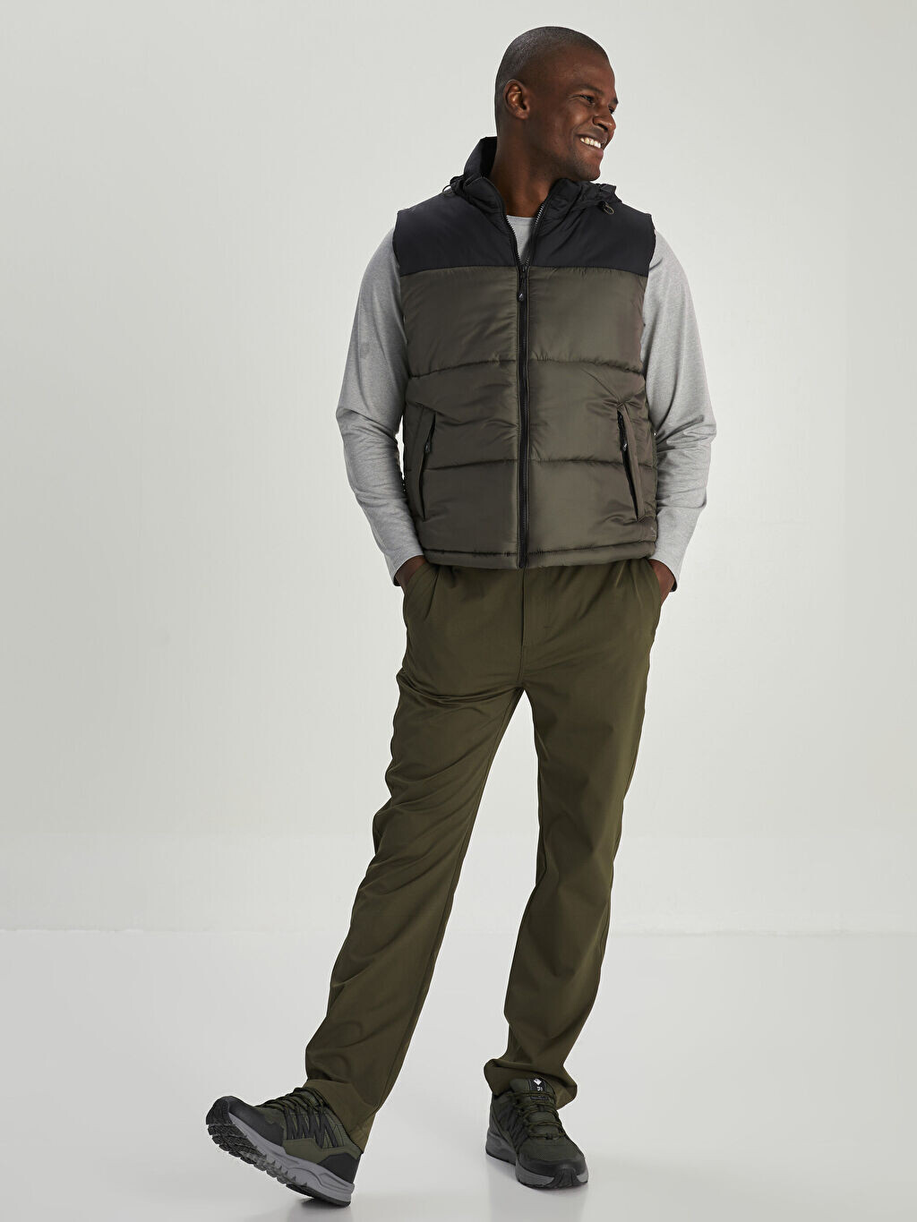 

Мужские брюки стандартного кроя LCW OUTDOOR, Серый