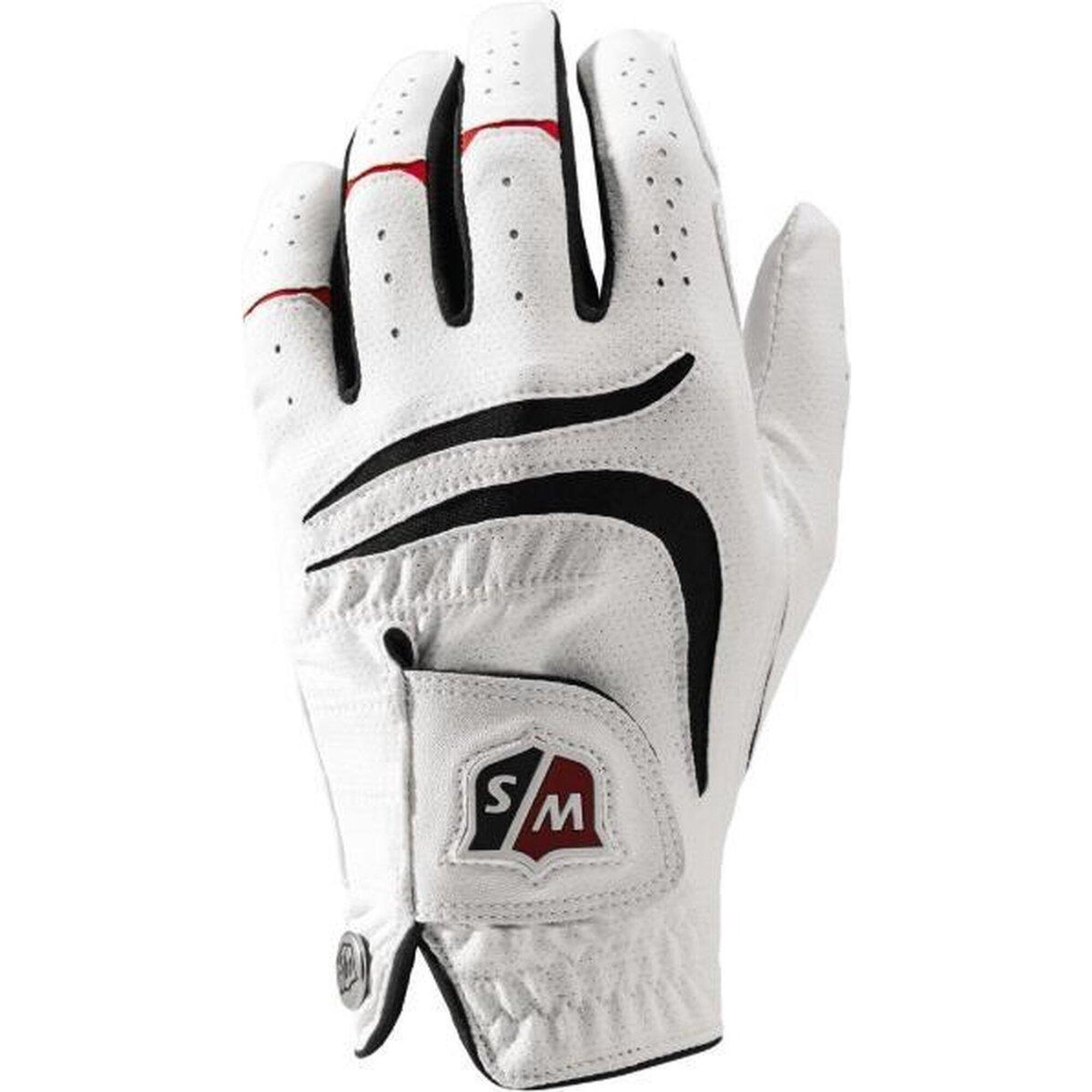 Перчатка для гольфа W/S Golf Men для левой руки WILSON, белый stratus tech перчатка для левой руки кадет средний большой