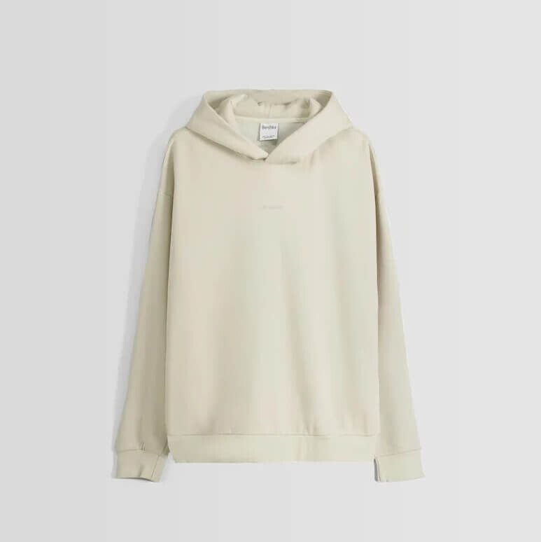 

Толстовка Bershka Boxy Fit, бежевый