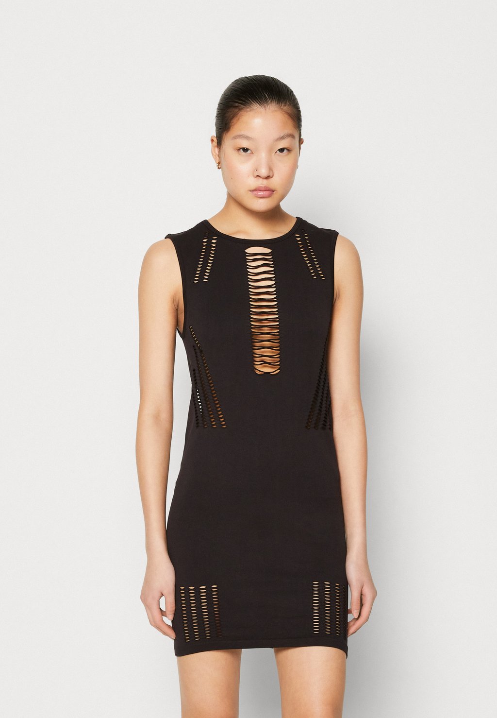 цена Платье из джерси Neon & Nylon, черный