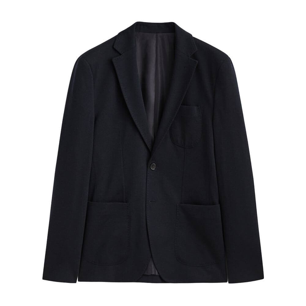 

Пиджак Massimo Dutti Party With Wool, темно-синий