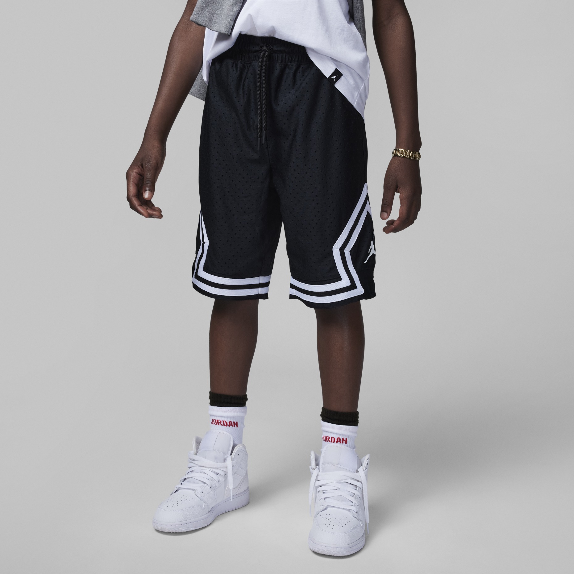 Шорты Nike Jordan Dri-Fit Older Kids' Mesh, черный