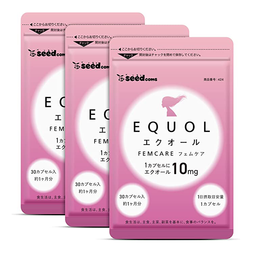 Пищевая добавка Seedcoms Equol Femcare, 3 предмета, 30х3 таблеток natrol soy isoflavones соевые изофлавоны 120 капсул