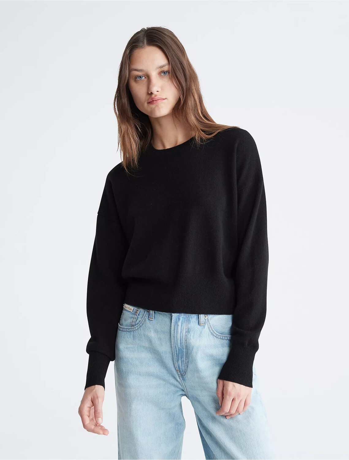 

Свитер Calvin Klein Cashmere Crewneck, черный