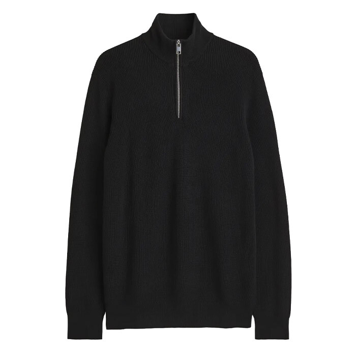 

Джемпер H&M Slim Fit, черный