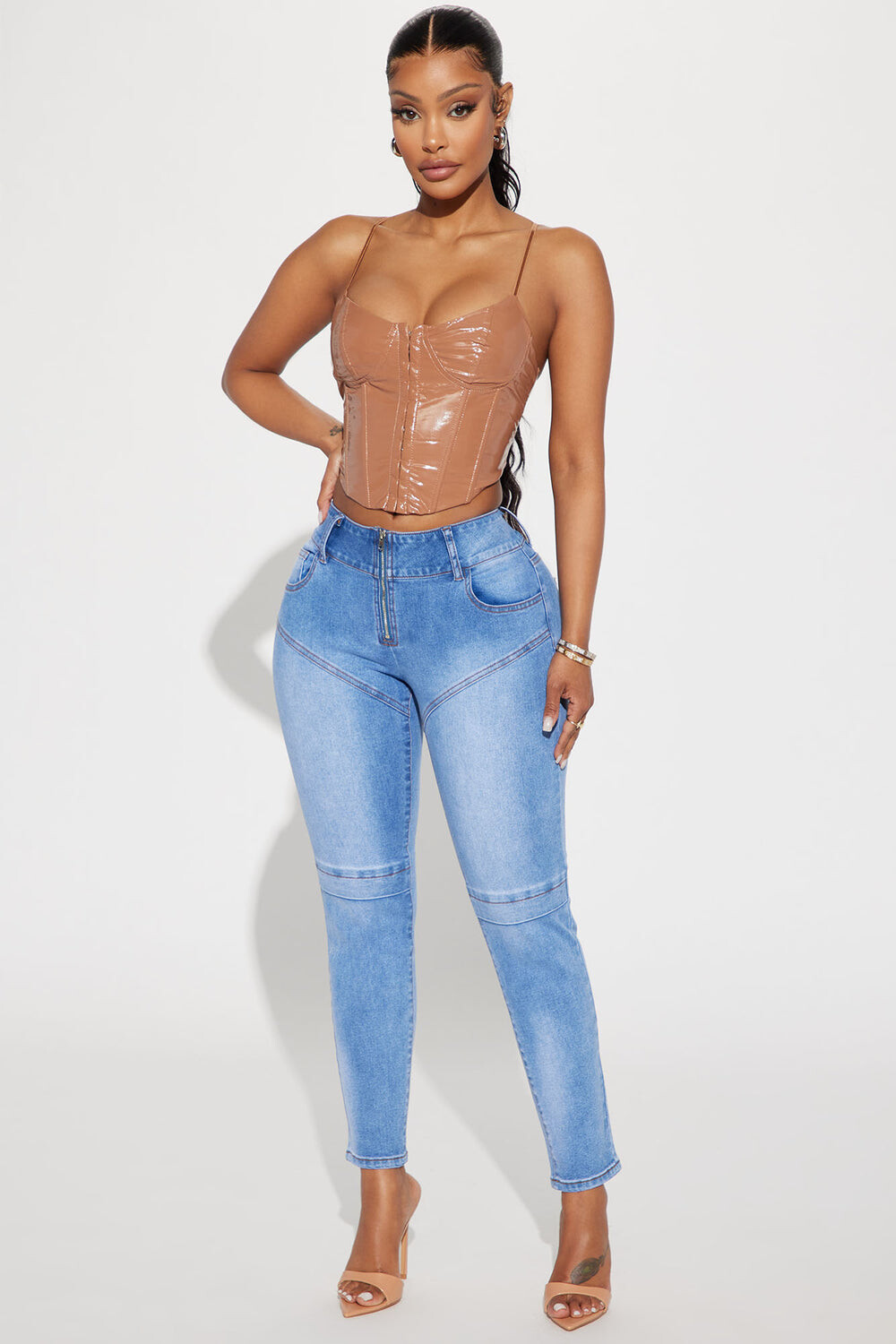 

Джинсы скинни Fashion Nova CLW02, синий