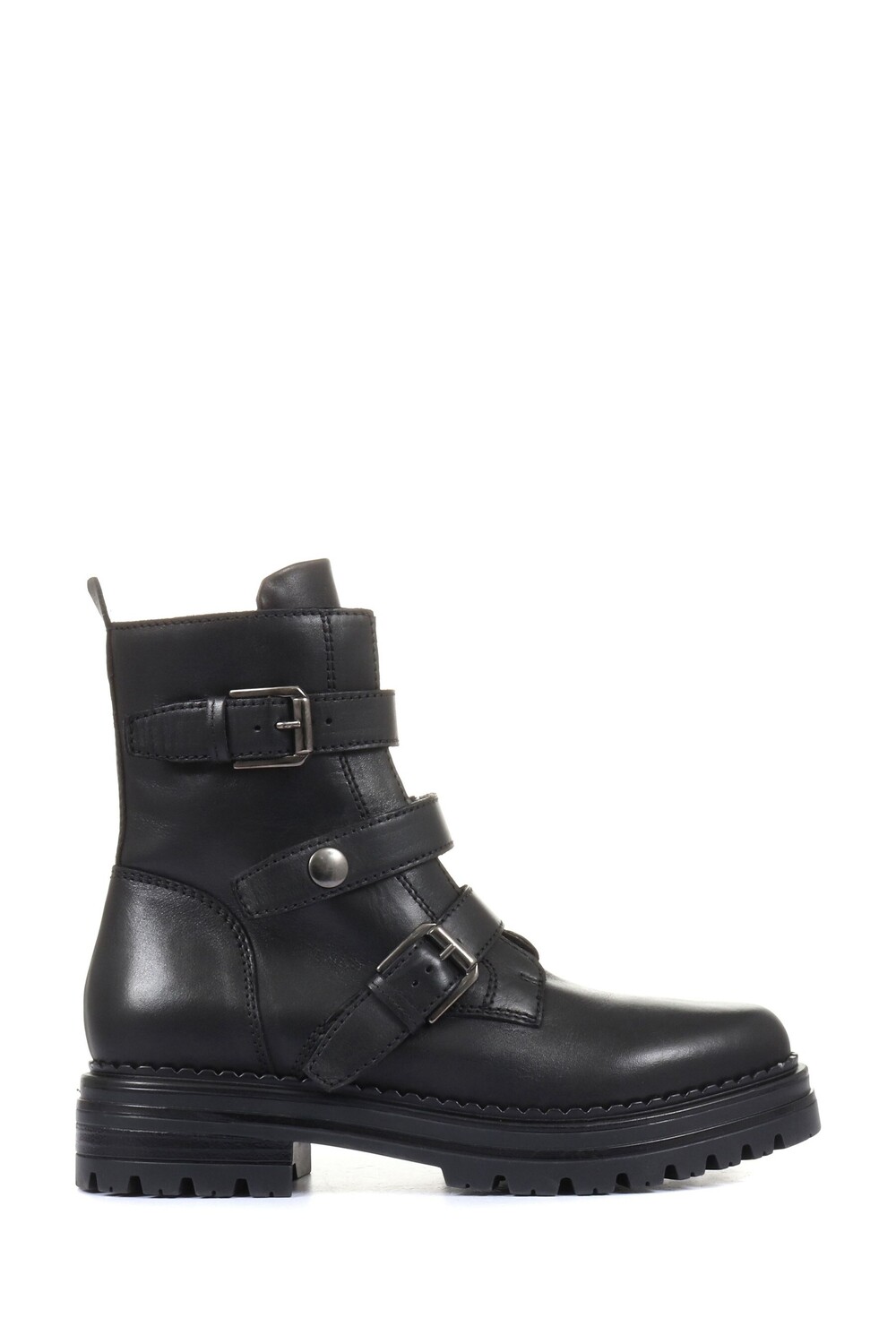 

Женские ботильоны Casimira и байкерские ботинки с пряжкой Jones Bootmaker, черный