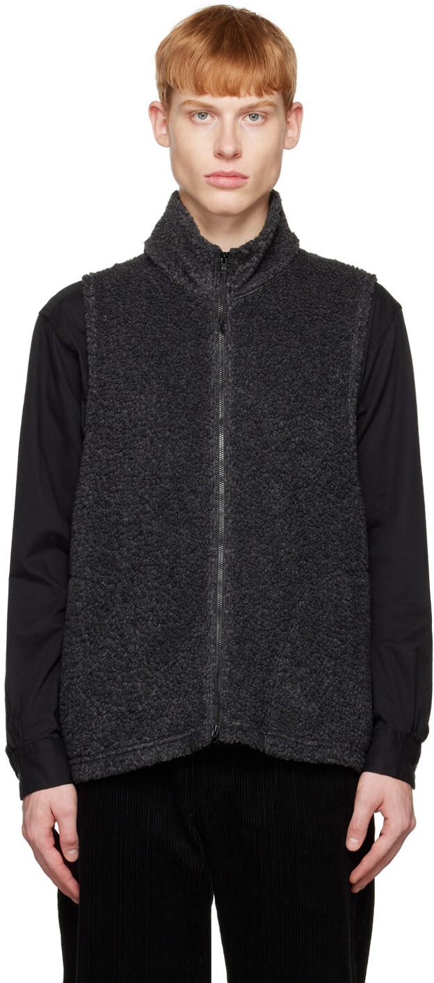 

Черный ложный жилет Engineered Garments