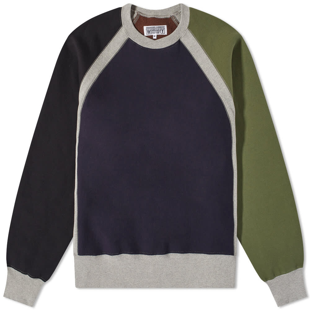 

Джемпер Engineered Garments Workaday Combo Raglan Crew Sweat