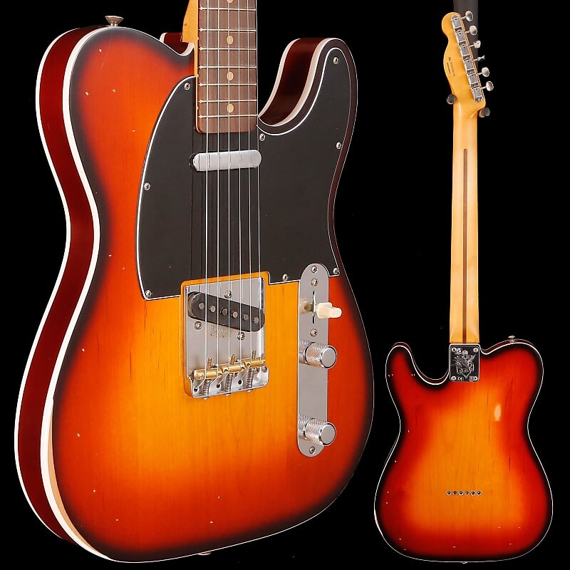 

Fender Jason Isbell Custom Telecaster, Rw, 3-цветный шоколадный взрыв, 7 фунтов 10,4 унции Jason Isbell Custom Telecaster, Rw, 3-color Chocolate Burst