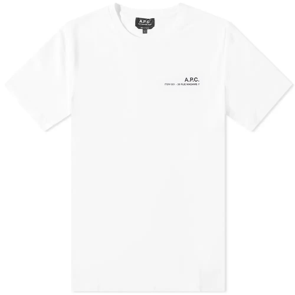 

Футболка A.P.C. Item Logo Tee, Белый