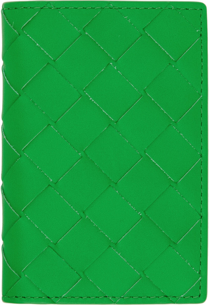 

Зеленый бумажник Intrecciato Bifold Bottega Veneta