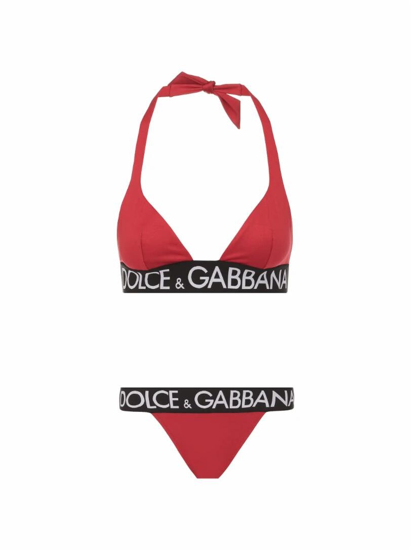 

Раздельный купальник с логотипом Dolce&Gabbana