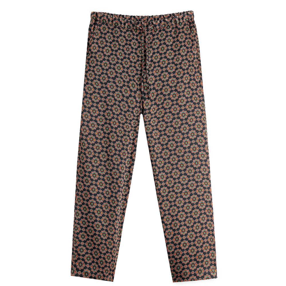 

Брюки Zara Geometric Print Co-Ord, синий/мультиколор