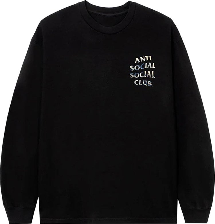 Лонгслив Anti Social Social Club Tonkatsu Long-Sleeve Tee 'Black', черный - фото