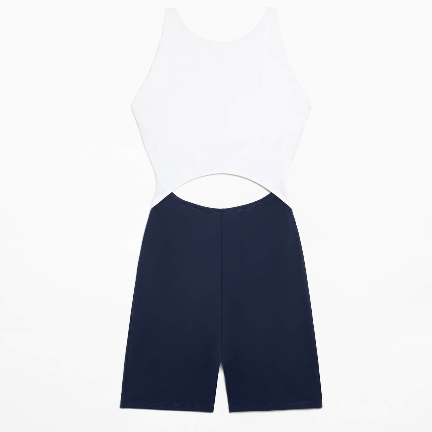 Комбинезон Oysho Contrast Comfortlux, темно-синий/белый