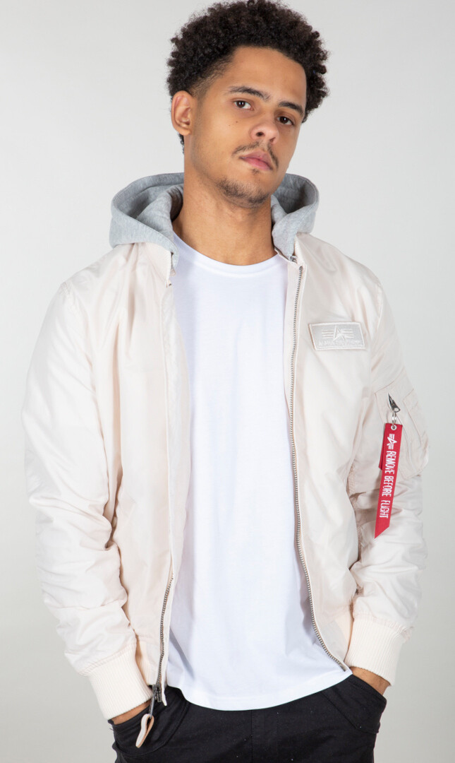 

Куртка Alpha Industries MA-1 TT Hood, кремовая