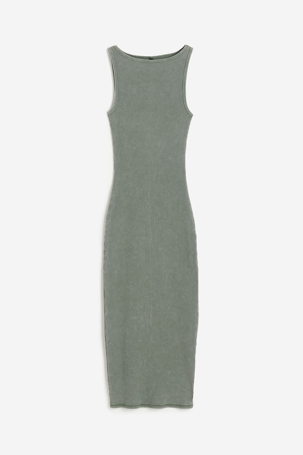 

Платье H&M Ribbed Bodycon, зеленый