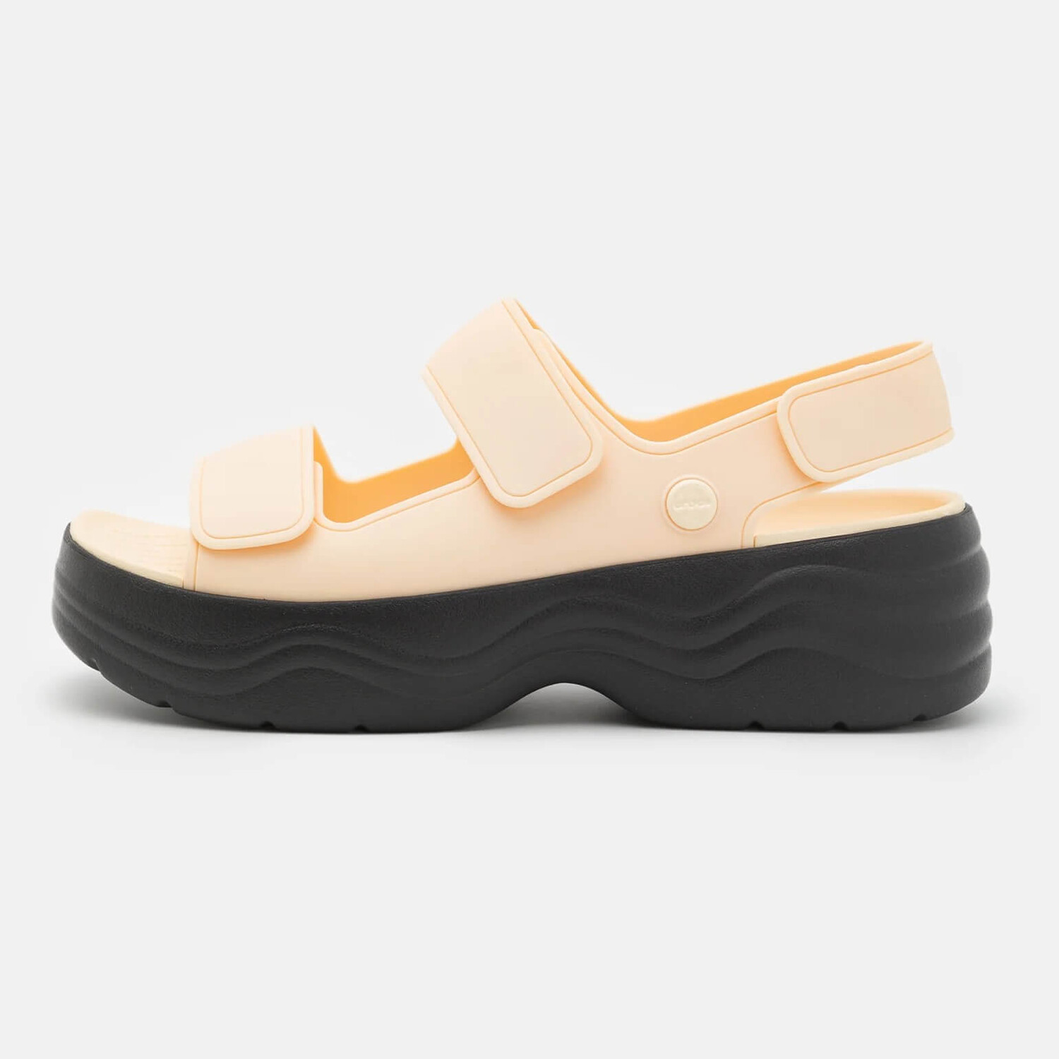 

Сандалии на платформе Crocs Skyline, светло-бежевый/черный