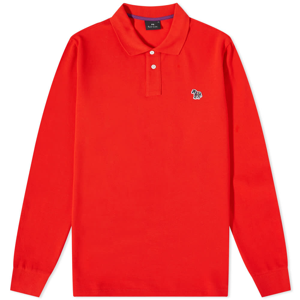 

Футболка Paul Smith Long Sleeve Zebra Polo Shirt, Красный