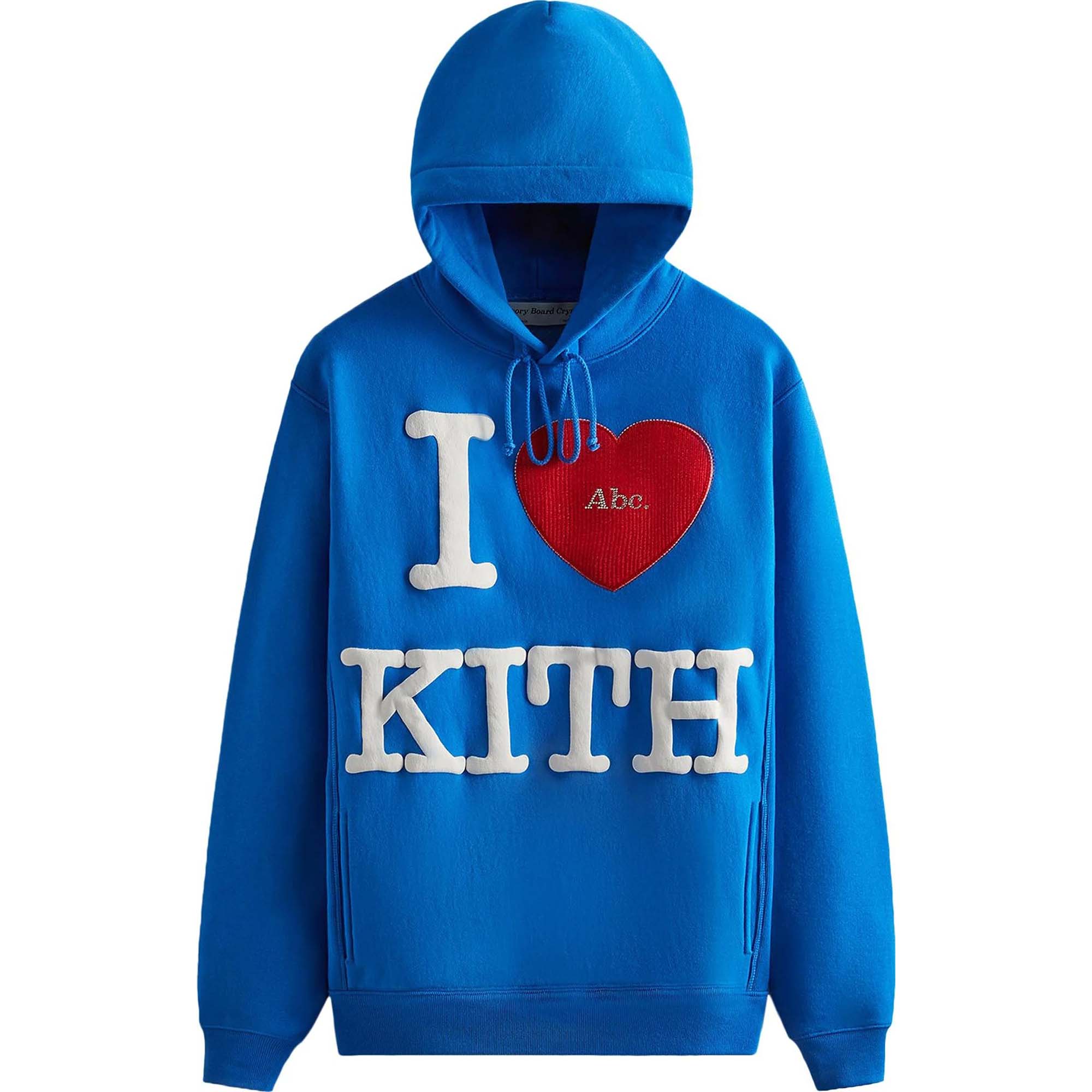 Худи Kith For Advisory Board Crystals I Love Kith, голубой - фото