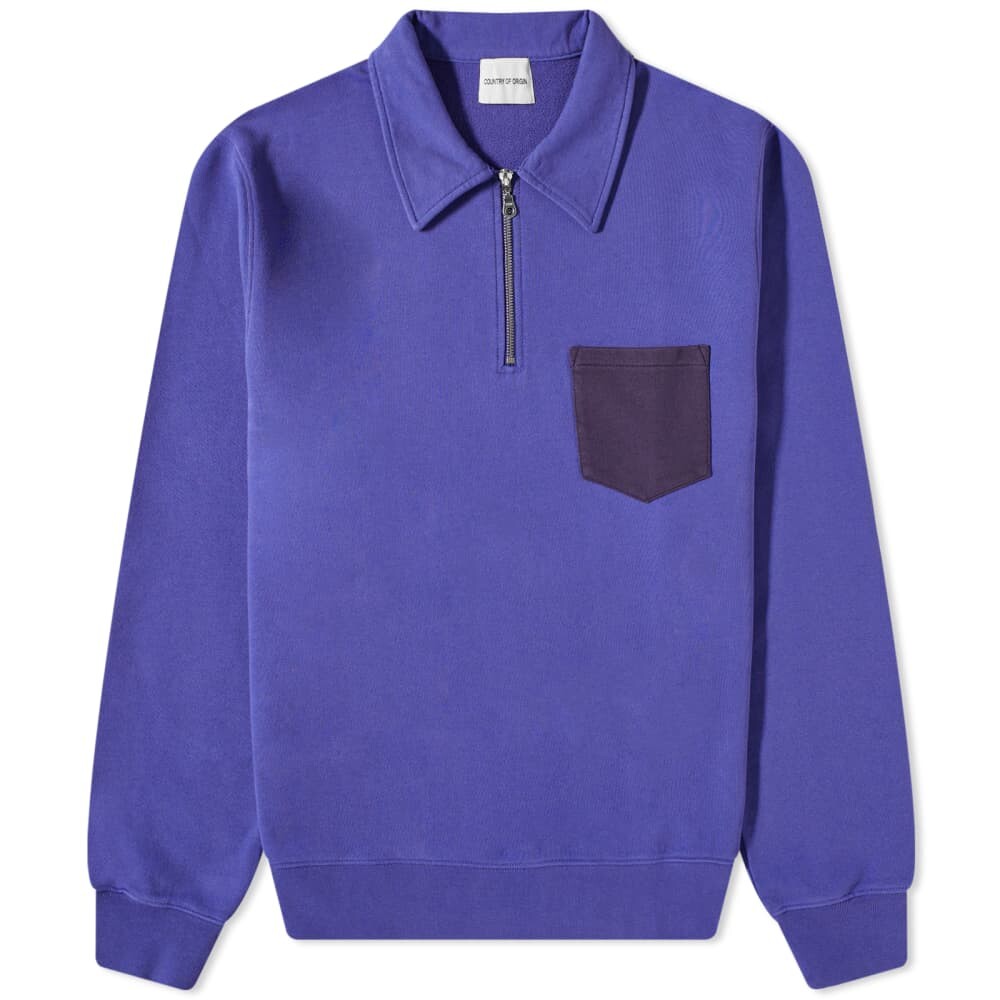 

Толстовка Country of Origin Quarter-Zip Pocket Sweatshirt, Синий