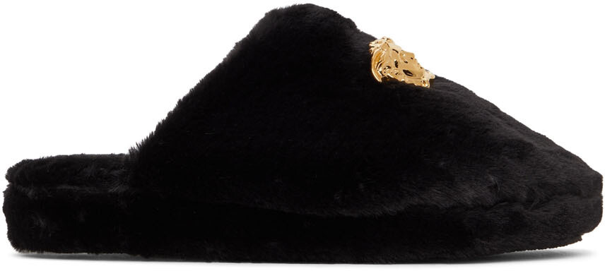 

Черные тапочки 'La Medusa' Versace