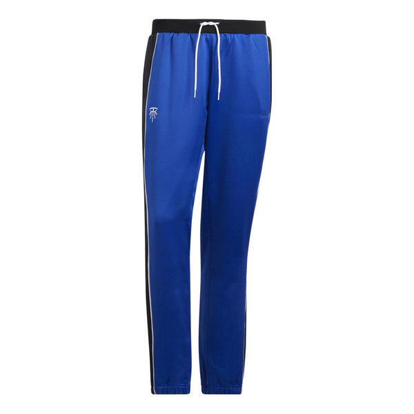цена Спортивные штаны Adidas Contrasting Colors Drawstring Basketball Sports Blue, Синий