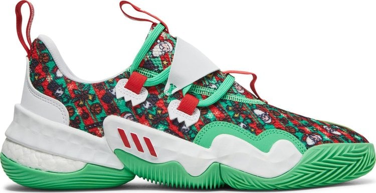 Кроссовки Adidas Trae Young 1 'Christmas', зеленый - фото