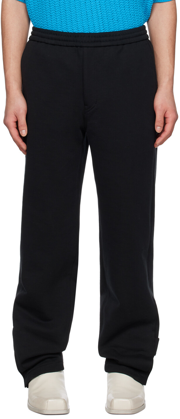 

Черные брюки с полосками Solid Homme, Черный