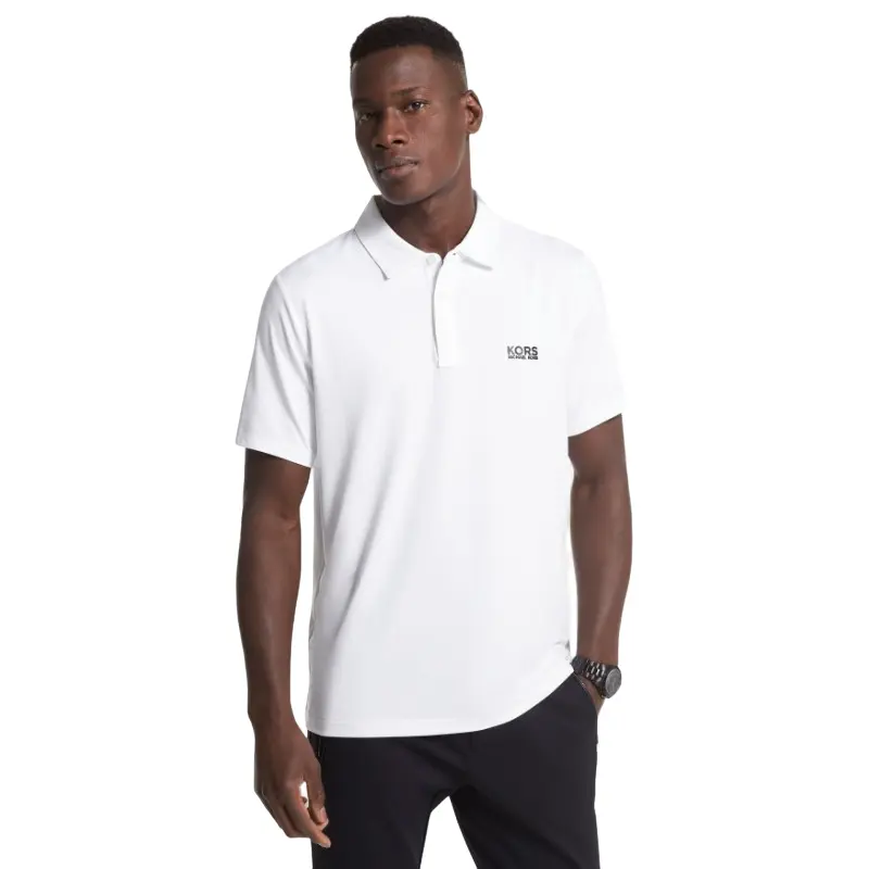 

Футболка поло Michael Kors Golf Logo Stretch Jersey, белый