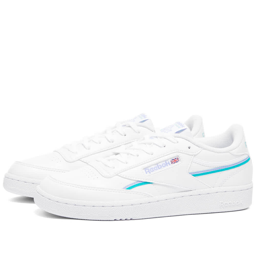 

Кроссовки Reebok Club C 85 Vegan W, белый/бирюзовый