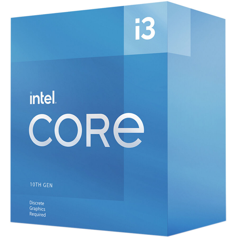 Процессор Intel Core i3-10105F BOX, LGA1200 процессор intel core i3 10105f 3 7ггц turbo 4 4ггц 4 ядерный l3 6мб lga1200 oem