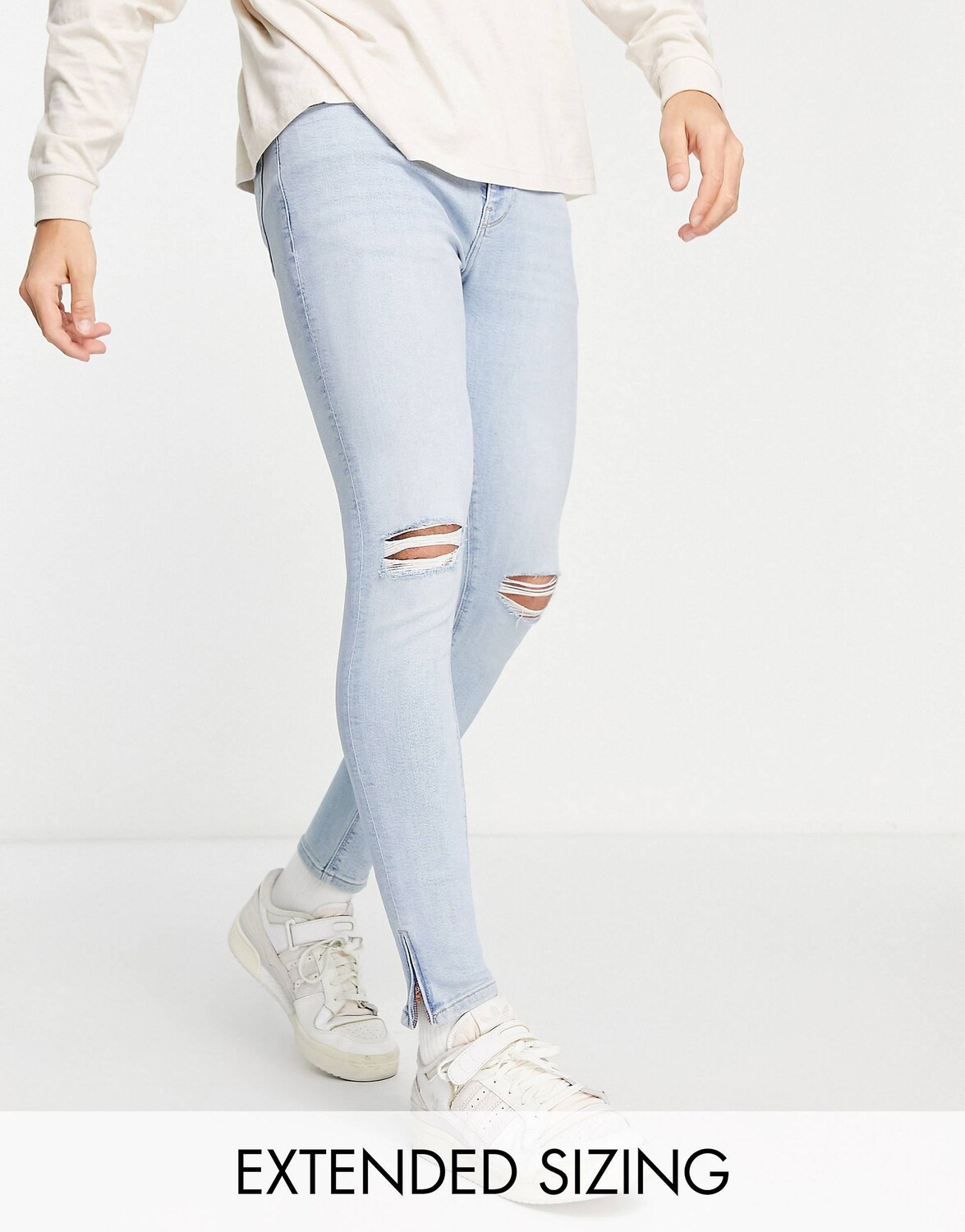 

Джинсы ASOS DESIGN Power Stretch, голубой