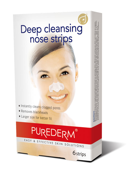 полоски для носа очищающие 6 шт Purederm Глубоко очищающие полоски для носа Глубоко очищающие полоски для носа 6 шт.