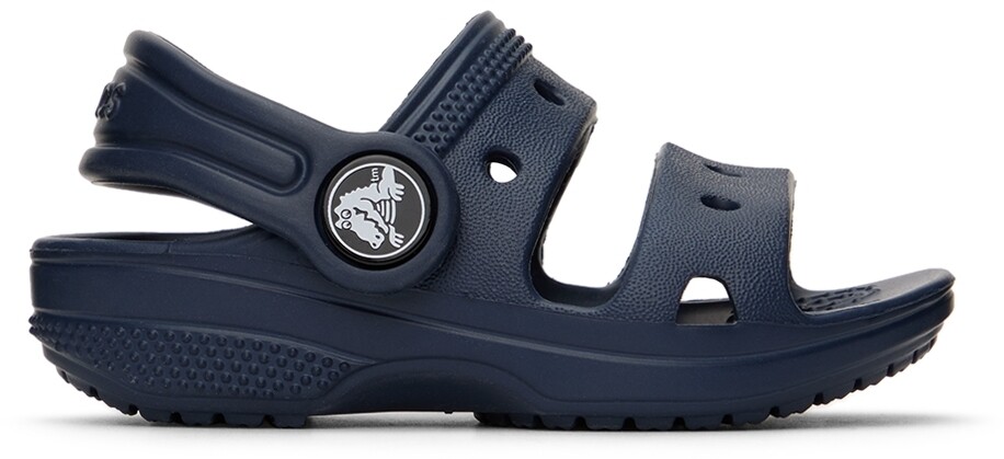 

Детские классические сандалии темно-синего цвета Crocs