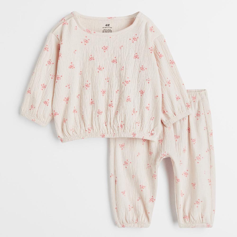 

Комплект из 2 предметов H&M Cotton Jersey, розовый
