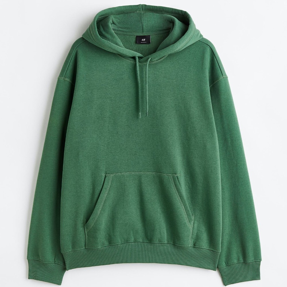

Толстовка H&M Relaxed Fit, темно-зеленый