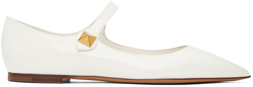 

Балетки Off-White на цыпочках Valentino Garavani