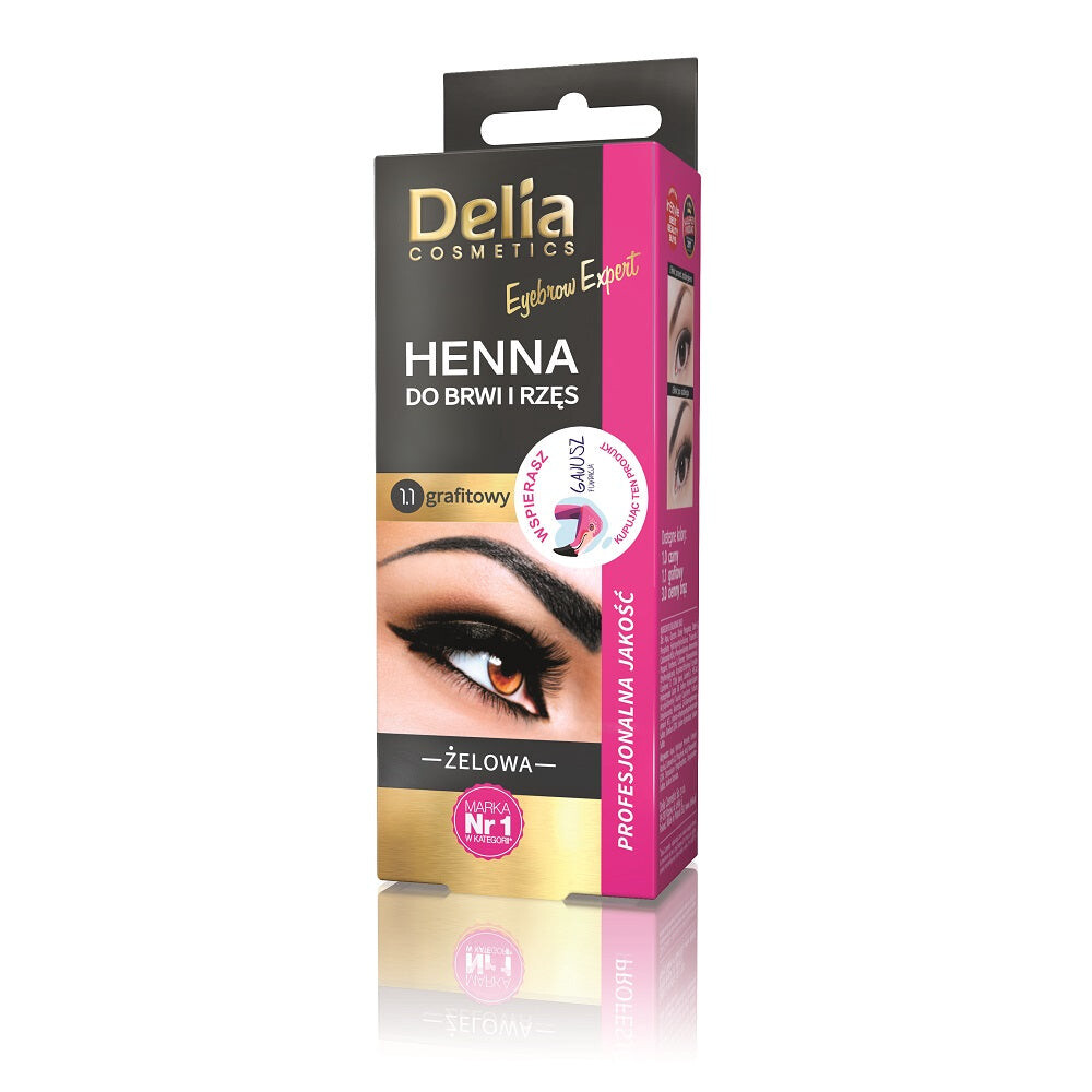

Delia Eyebrow Expert гель-хна для бровей и ресниц 1.1 Графит 15мл