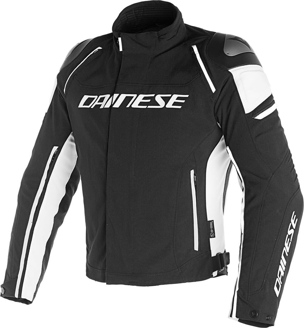 

Dainese Racing 3 D-Dry Текстильная куртка мотоцикла, черный/белый