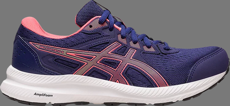 Кроссовки wmns gel contend 8 wide 'indigo blue papaya' Asics, синий - фото