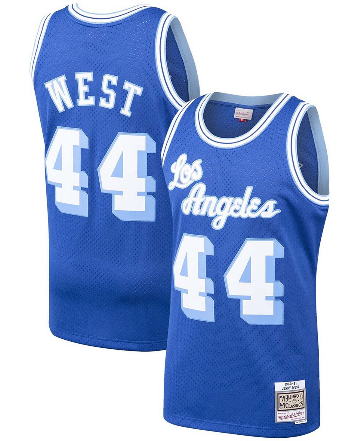 

Мужская футболка jerry west royal los angeles lakers hardwood classics 1960-61 swingman Mitchell & Ness