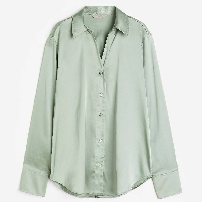 

Блузка H&M V-neck, светло-зеленый
