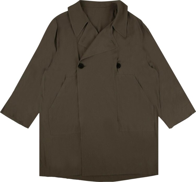 

Парка Rick Owens Silk Oversized Parka 'Dust', серый